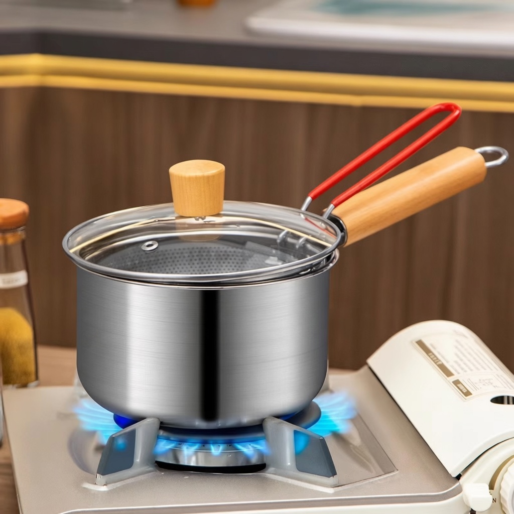 Rice Cooker - Edelstahl-Fritteuse mit Frittierkorb, multifunktionaler kleiner Topf,