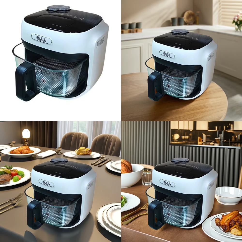 Air Fryer - Silver Crest 8L Plastik-Heißluftfritteuse ohne Öl