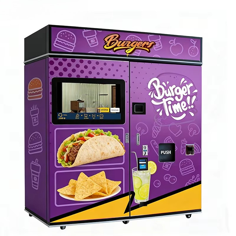 Microwave Oven - Maßgefertigter Fast-Food-Verkaufsautomat mit Mikrowellenofen, SDK-Unterstützter Hamburger-Verkaufsautomat