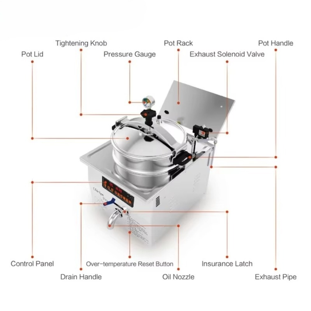 Industrielle kontinuierliche V – Air Fryer Bewertung und Preis